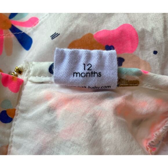 EGG Dress Abstract Print Cotton Sundress ~ Sz 12 Months ~ So Sweet! - Picture 5 of 6